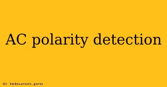 AC Polarity Detection