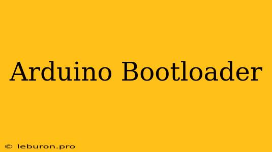 Arduino Bootloader