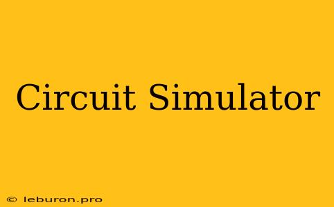 Circuit Simulator