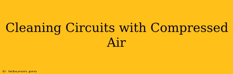 Cleaning Circuits With Compressed Air