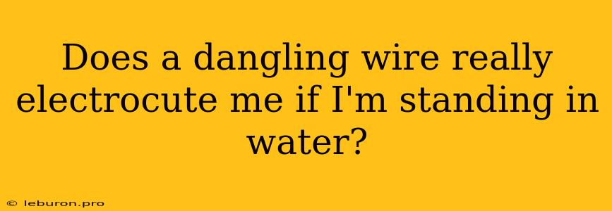 Does A Dangling Wire Really Electrocute Me If I'm Standing In Water?