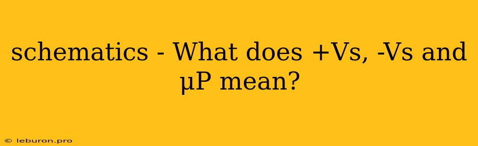 Schematics - What Does +Vs, -Vs And ΜP Mean?