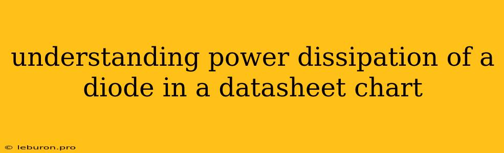 Understanding Power Dissipation Of A Diode In A Datasheet Chart