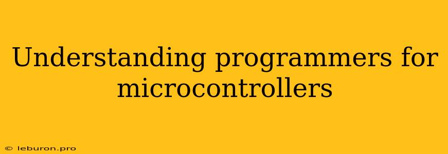 Understanding Programmers For Microcontrollers