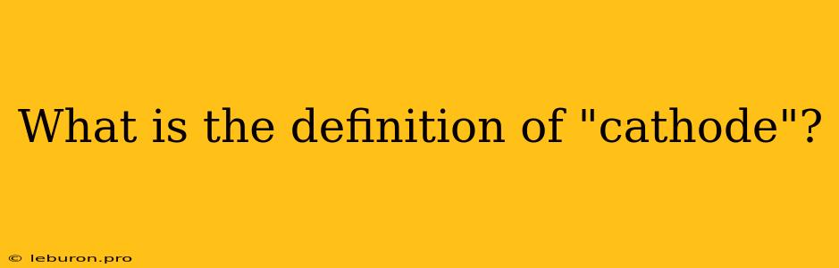 What Is The Definition Of 