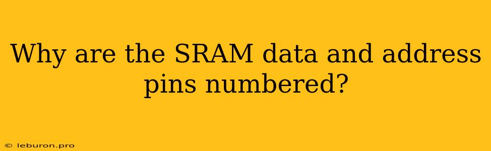 Why Are The SRAM Data And Address Pins Numbered?