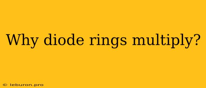 Why Diode Rings Multiply?