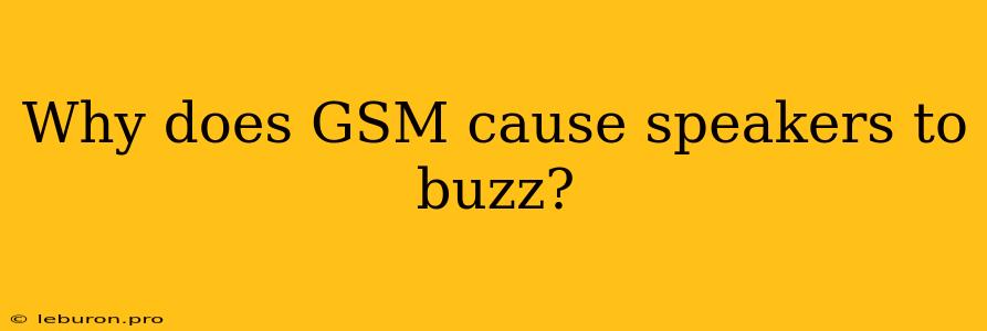 Why Does GSM Cause Speakers To Buzz?